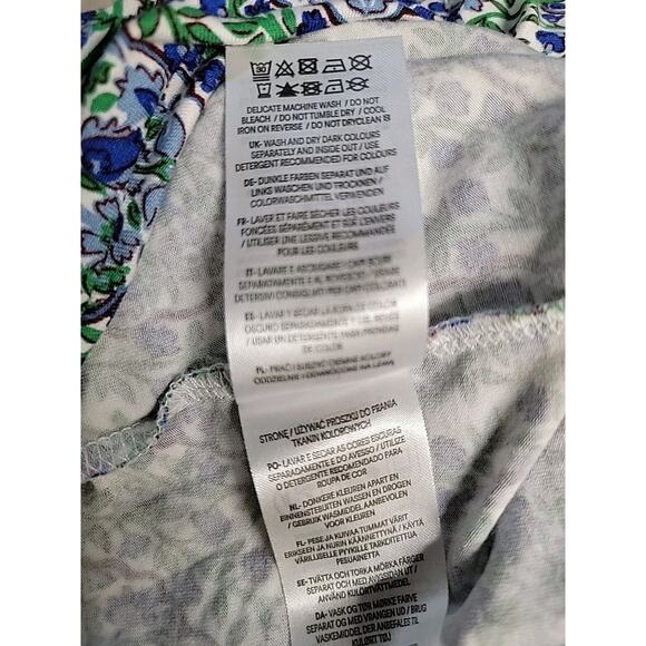 BODEN Jersey Maxi Dress Size US 16-18R Floral V Neck Smock Waist Pockets Stretch - Picture 14 of 15